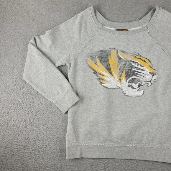 Missouri Tigers Sweatshirt Womens‎ Large Gray NCAA College Football Sportswear - Picture 4 of 11